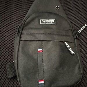 Black Men's Crossbody Bag